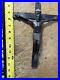 Vtg Hand Carved Ebony Wood Crucifix Cross Sculpture Jesus Christ Complete