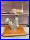 Vtg Hand Carved House Wren Wooden D Fasking Adirondack Carver Bird Sculpture Art