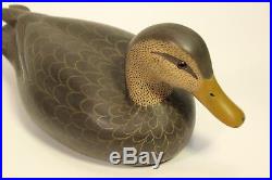 Vtg John W McLaughlin Rare Carved Wood Hand Painted Duck Decoy Sculpture Signed