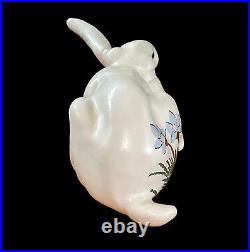 Vtg LEO KOPPY Bunny Rabbit Artist Signed Hand Carved Wood Sculpture USA Made