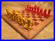 Vtg MCM Memphis Milano Ettore Sottsass 1974 Chess Set Hand Made Wood Sculpture