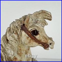 Vtg Pottery Horse Carousel California Artist Mary Fortna Mid Century Sculpture