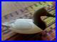Vtg Signed Bill Streaker Drake Canvasback Duck Glass Eyes Decoy North 1996