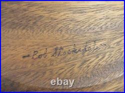 Vtg Signed Bob Stocksdale Signed Lg Wood Plater Jenisero Guatemala Midcentury