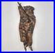 Vtg Wood Spirit Tree Bark Sculpture Handmade Natural Folk Art Hanging Wall Mount