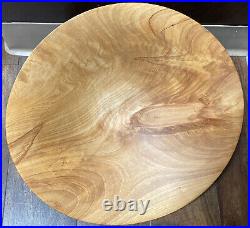 Vtg rare Jerry Vanderzandem turned maple wood art bowl Hayden ID 15 Carved