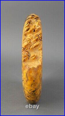 Warren Vienneau 1996 Signed Vintage Sculptural Turned Burl Wood Flower Vase