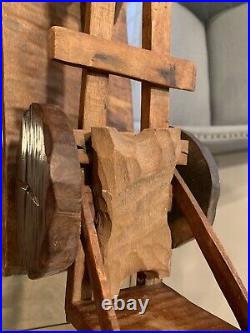 Wood Carved Vintage Teak Wood From Haiti Wood Art Sculpture/folk art