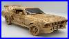 Wood Carving Classic Ford Mustang Gt500 Woodworking Art