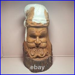 Wood Figure For PAPER MACHE Wooden Carved MOLD SCULPTURE Christmas Decore Vtg