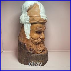 Wood Figure For PAPER MACHE Wooden Carved MOLD SCULPTURE Christmas Decore Vtg