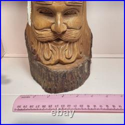 Wood Figure For PAPER MACHE Wooden Carved MOLD SCULPTURE Christmas Decore Vtg