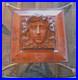 Wood Sculpture Hand Carved Framed Antique Female Bust Goddess 15 x 15