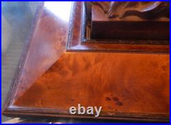 Wood Sculpture Hand Carved Framed Antique Female Bust Goddess 15 x 15