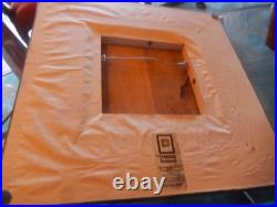 Wood Sculpture Hand Carved Framed Antique Female Bust Goddess 15 x 15