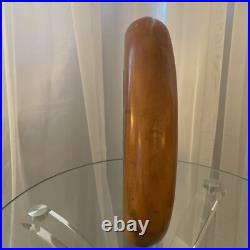 Wood Sculpture Live Edge Circle Sculpture Abstract Sculpture Vintage