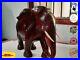 Wood WILD Elephant Sculpture Vintage Wooden Figurine Lucky Statue Hand Craft 12