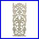 Wood Wall Sculpture Panel Hand Carved 35 Whitewashed