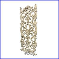Wood Wall Sculpture Panel Hand Carved 35 Whitewashed