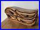 Wood carved 4 drawer biomorphic jewelry box MCM wood sculpture modernist vintage