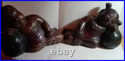 Wood sculptures the sleepers 2.2 kg, 18x26x10cm. Vintage Art