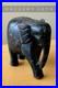 Wow! 19th Century Black India Elephant Wood Sculpture! Vtg Fine Asian Art Orig
