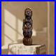 Yoruba Nigeria African Wood Sculpture of Sitting Woman 21.5 L55 Vintage