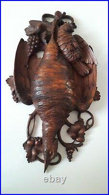 +++ important antique hunting carving black forest Brienz 1880 +++